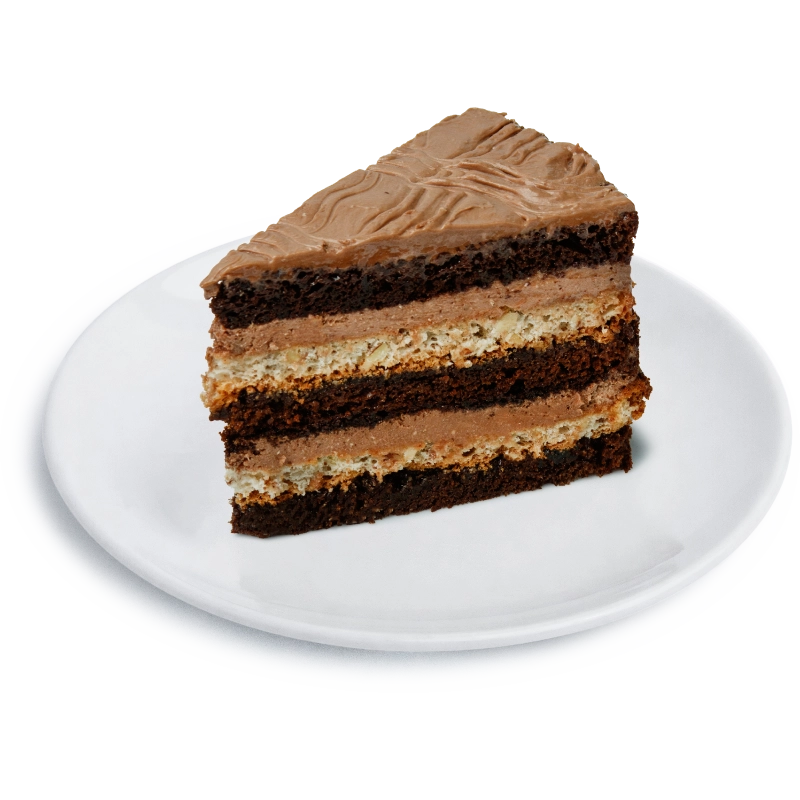 Hazelnut Cake Slice