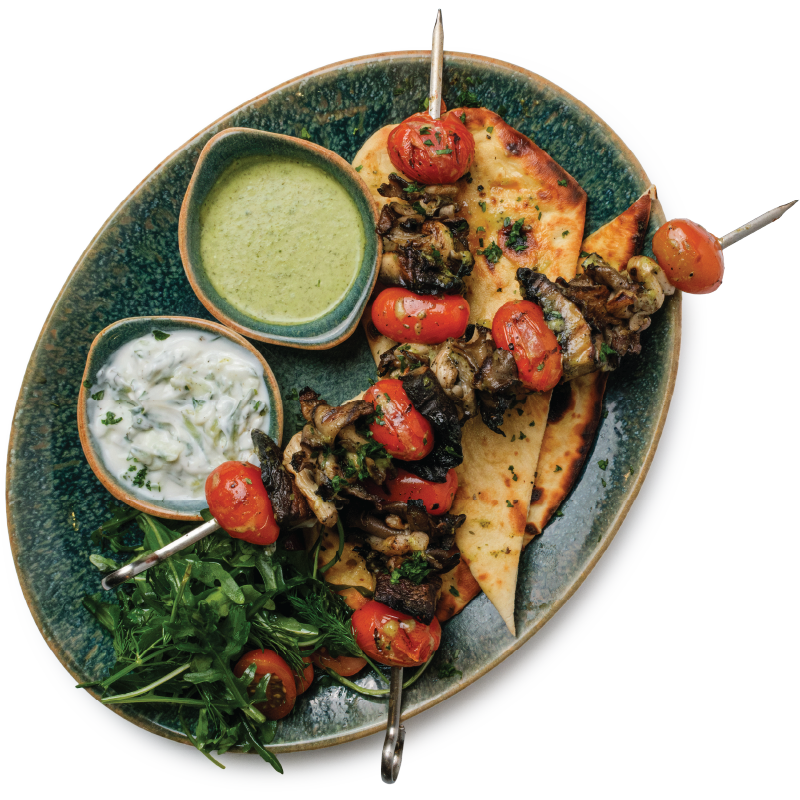 Mushroom Skewers