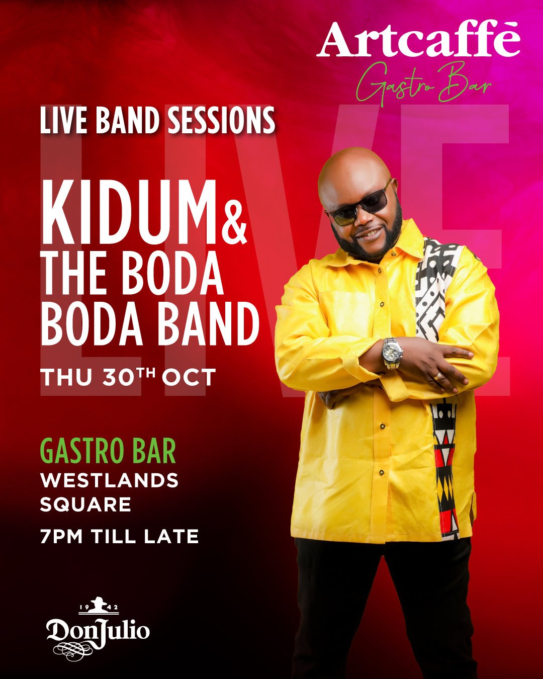 Kidum Live - Artcaffé Restaurant