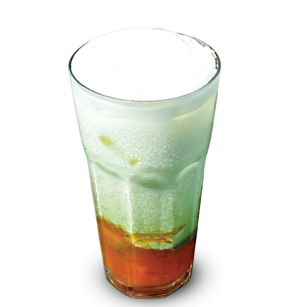 Iced Fruit Matcha (Mango or Strawberry)