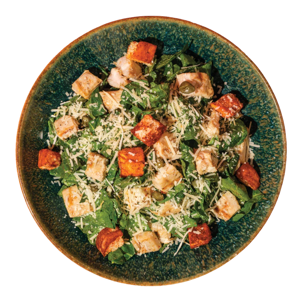 Kale Chicken Caesar Salad