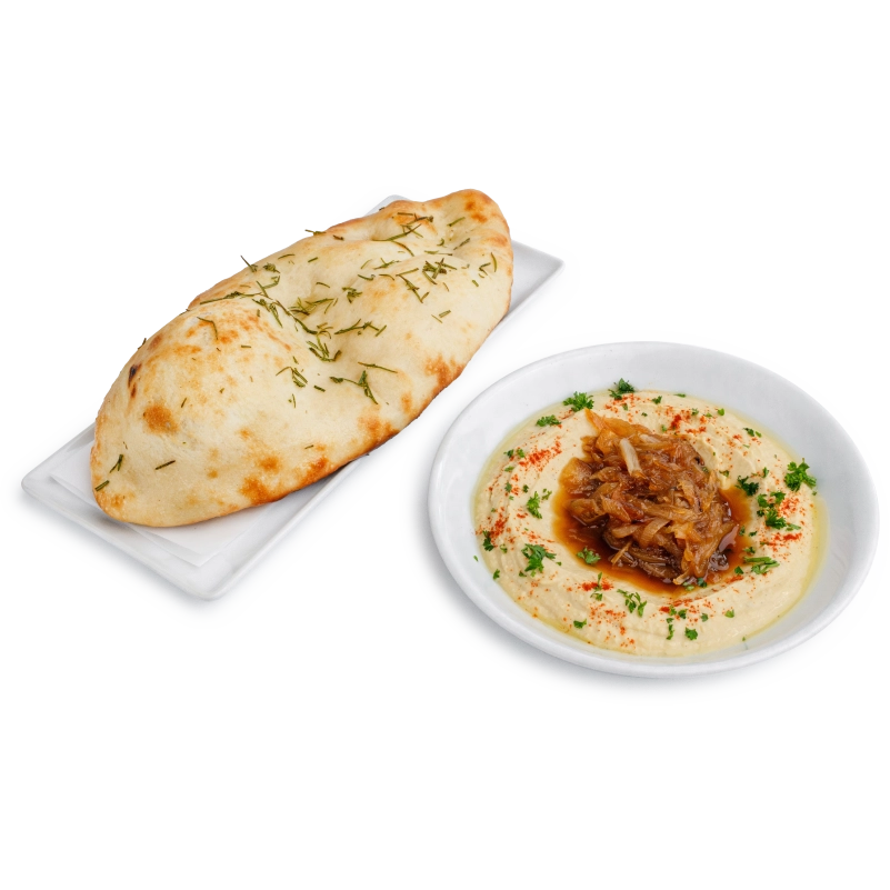 Hummus Bowl With Caramelised Onions