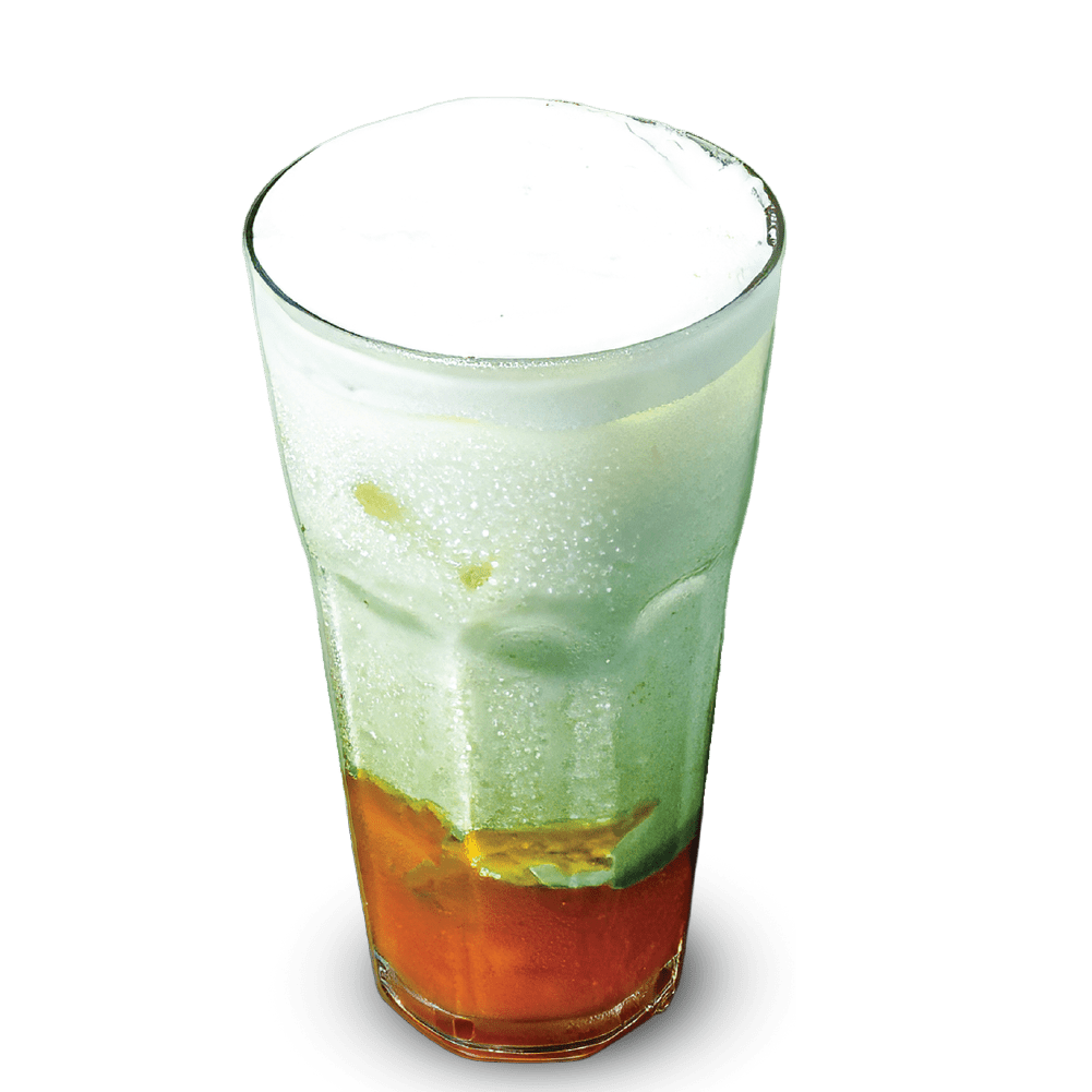 Iced Fruit Matcha (Mango or Strawberry) - Artcaffé Restaurant