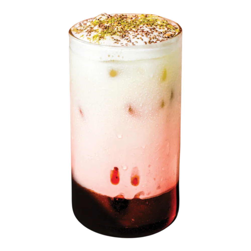 Iced Strawberry Matcha Milkshake