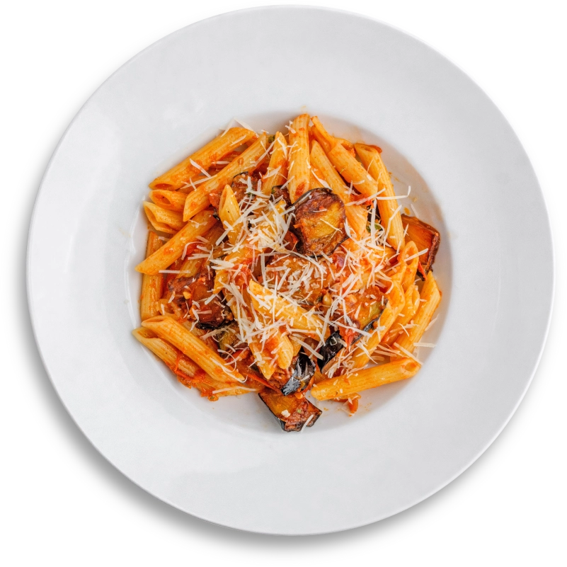 Penne Arrabiata With Aubergine