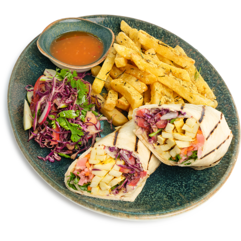 Spicy Chicken Shawarma Wrap - Artcaffé Restaurant