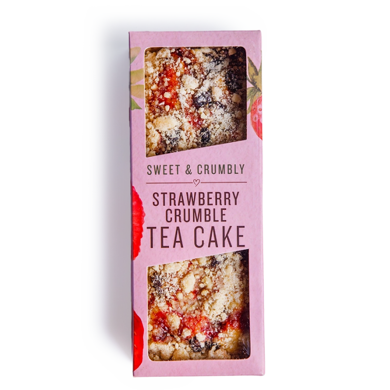 Strawberry Crumble Tea Cake