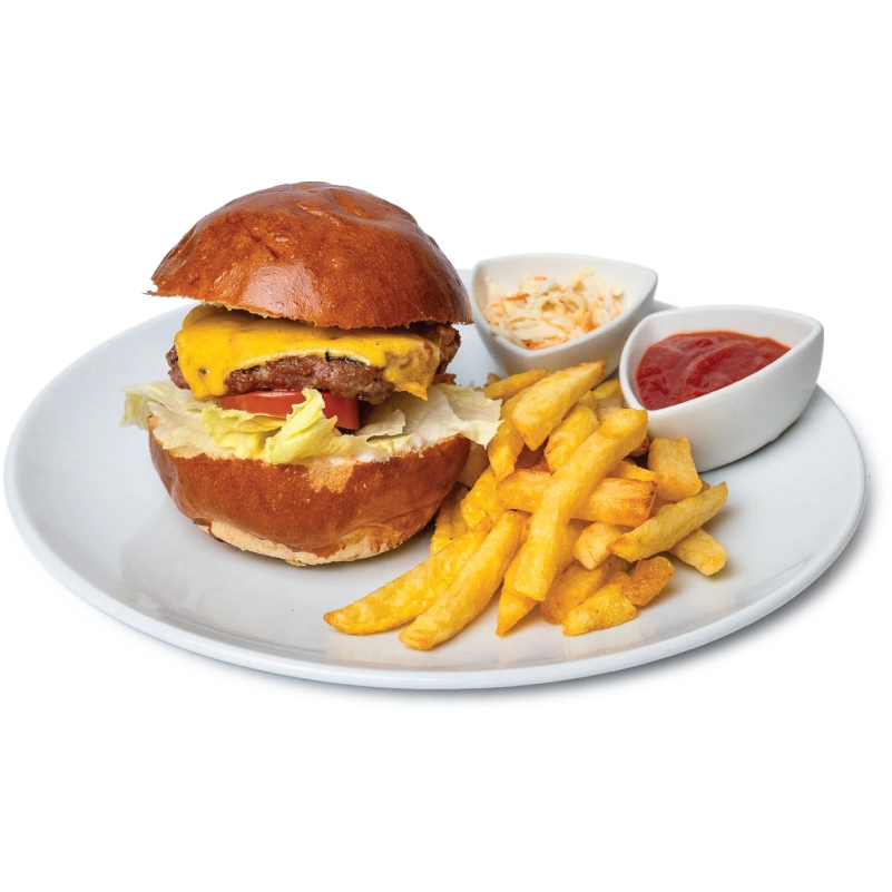 Tobor's Cheese Burger (kids) - Artcaffé Restaurant