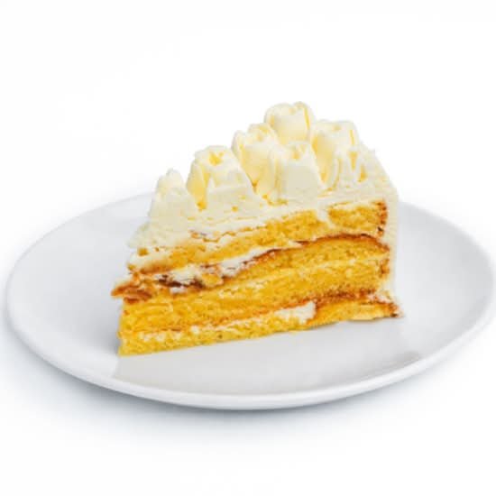 White Chocolate Rose Cake Slice - Artcaffé Restaurant